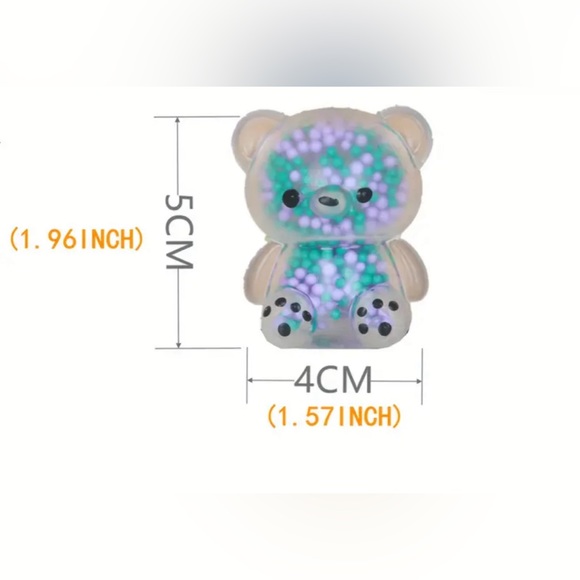1 Random Color Mini Squishy Bear -Sensory Stress Relief & Motor Skills Toy - Picture 2 of 4